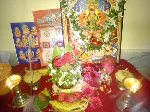 telugu devotional provides complete information on Goddess Sri Lakshmi Stotras and Vaibhava Lakshmi Pooja